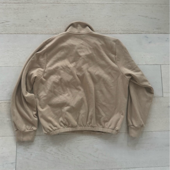 AYR The Courtside Tan Long Sleeve Polo Shirt Biscuit, S - Picture 5 of 8